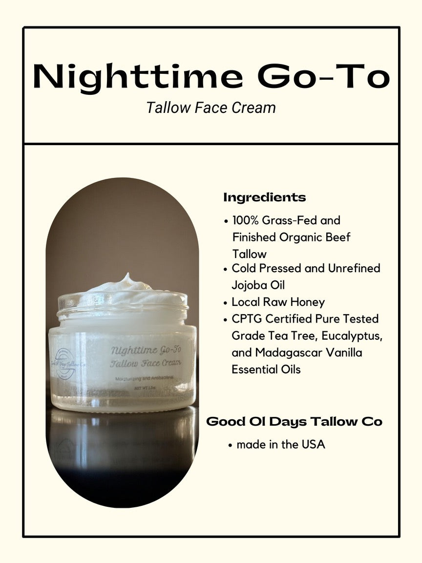 Nighttime Go-To Tallow Face Cream