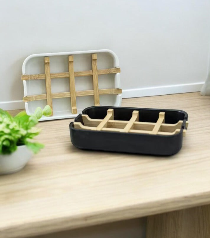 Eco-Friendly Bamboo Soap Holder