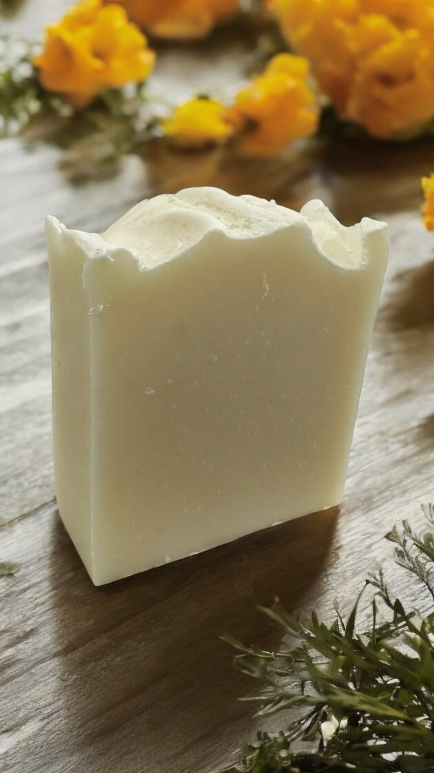 Marshmallow Root & Calendula Flower Herb Infused Tallow Soap